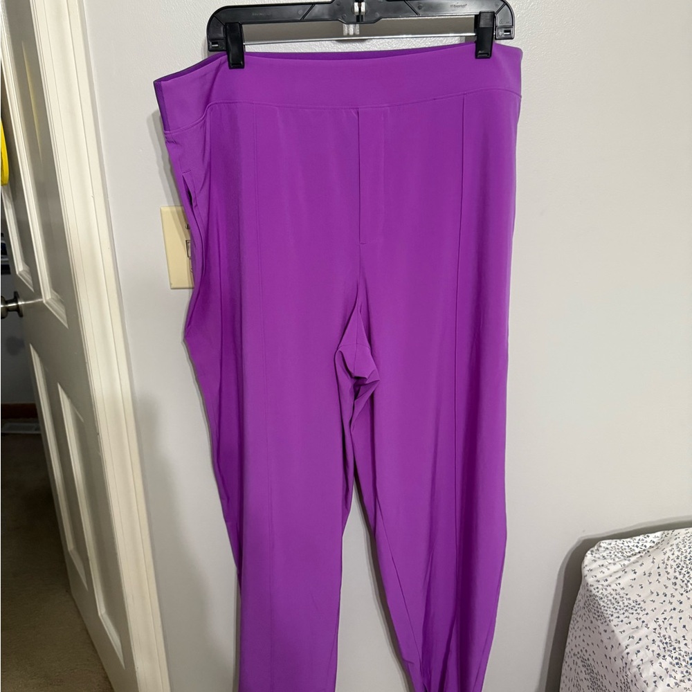 Athleta Purple Trousers with Full-Length Legs